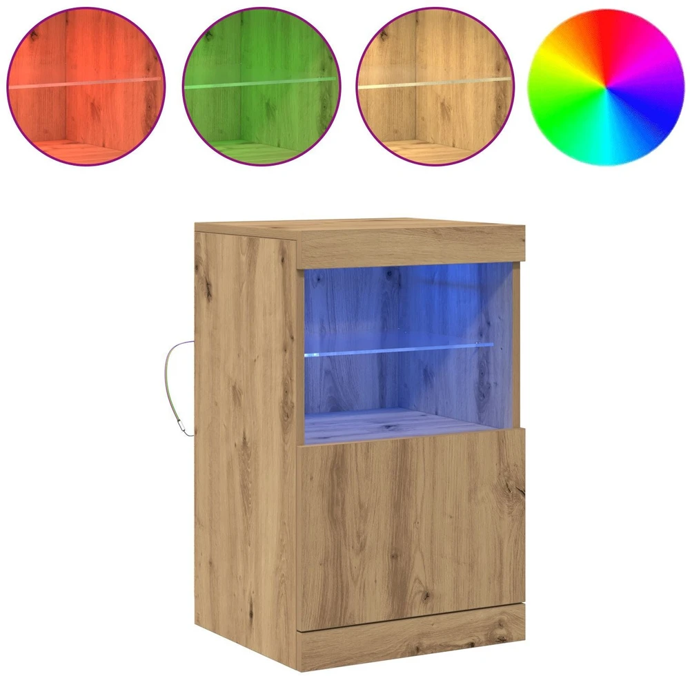 LED Bufetas Amatininkų ąžuolas 41 x 37 x 67 cm Apdirbta mediena