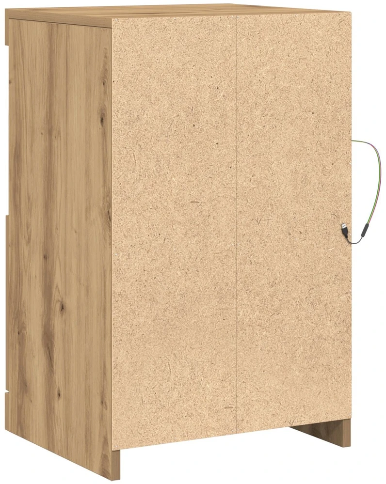 LED Bufetas Amatininkų ąžuolas 41 x 37 x 67 cm Apdirbta mediena