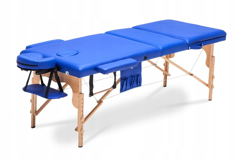Bodyfit stalas, masažinė lova, 3 segmentų, medinis XXL