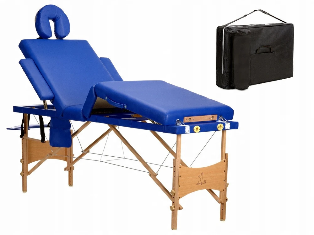 Bodyfit Stalas, 4 segmentų medinis masažo stalas