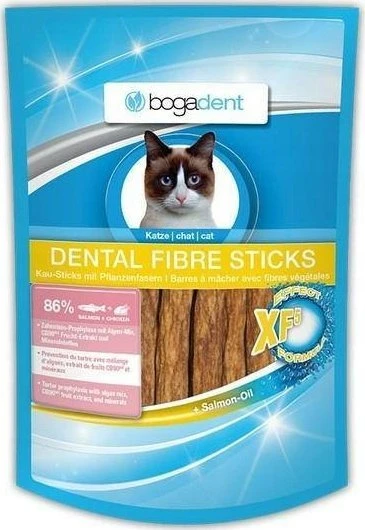 BOGAR Bogadent Dental fibre sticks Salmon – skanėstas katėms – 50g