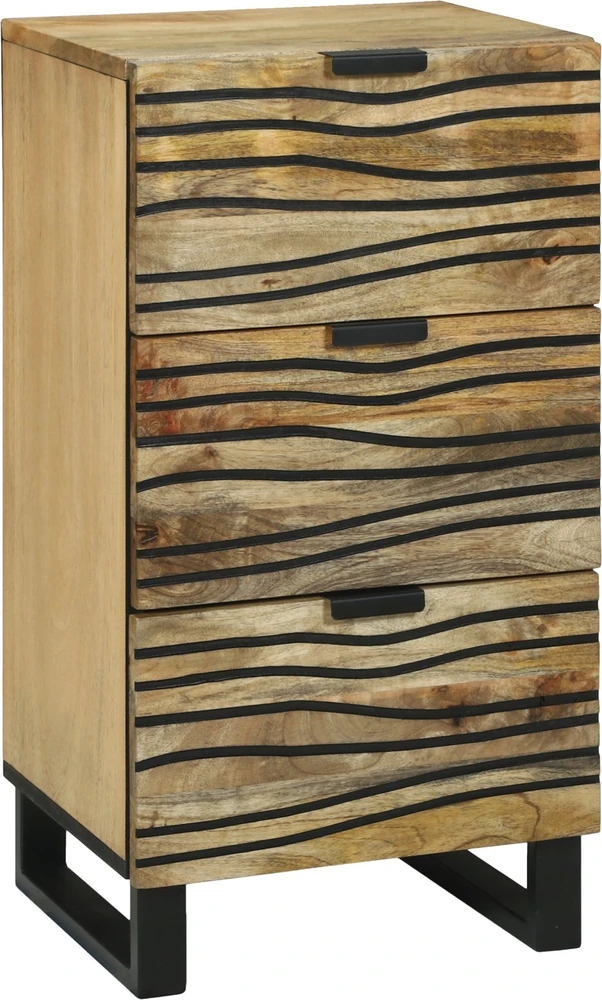 Bufetas su stalčių Ruda 40 x 33 x 75 cm mango medienos masyvas