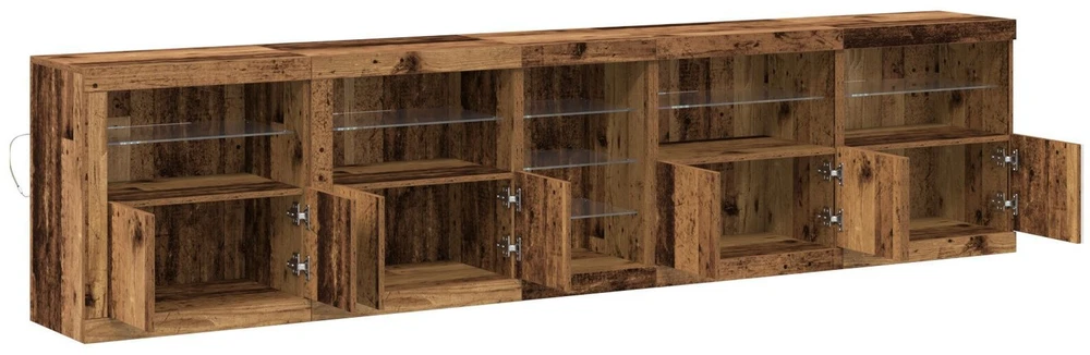 LED Bufetas Senas medis 283 x 37 x 67 cm Apdirbta mediena