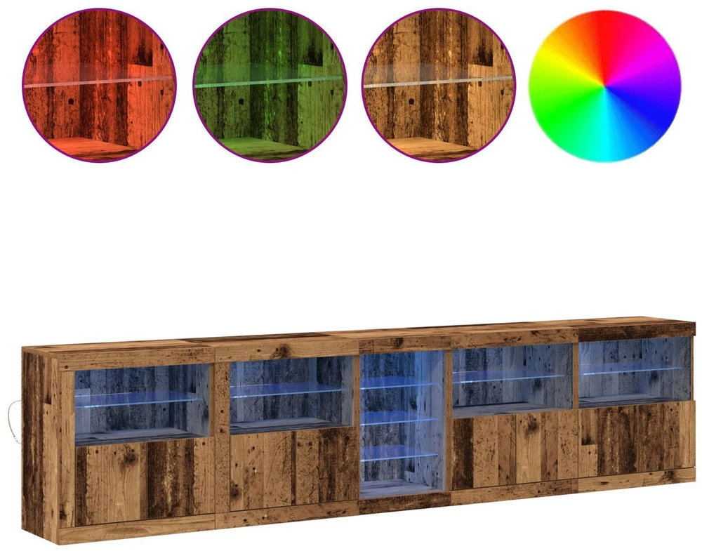 LED Bufetas Senas medis 283 x 37 x 67 cm Apdirbta mediena