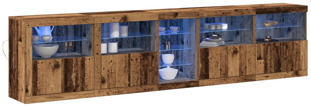 LED Bufetas Senas medis 283 x 37 x 67 cm Apdirbta mediena