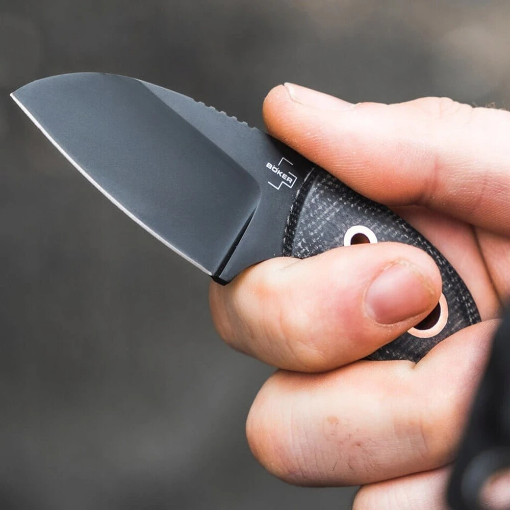 Boker Nóż Bker Plus Gnome visas juodas varis
