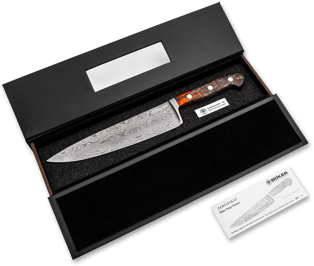 Boker Virėjo peilis Boker Solingen Fuego Damast 520