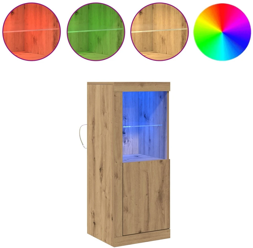 LED Bufetas Ruda 41 x 37 x 100 cm Apdirbta mediena