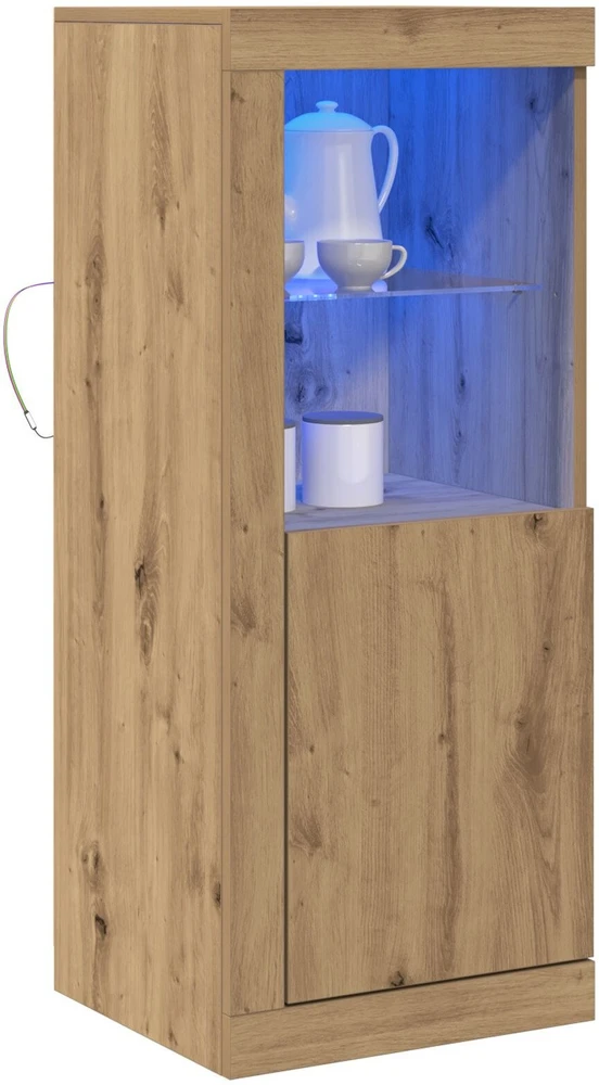 LED Bufetas Ruda 41 x 37 x 100 cm Apdirbta mediena