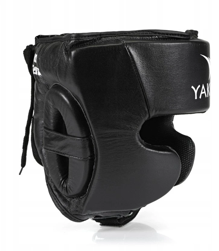 Juodas Yakimasport PRO bokso šalmas profiliu