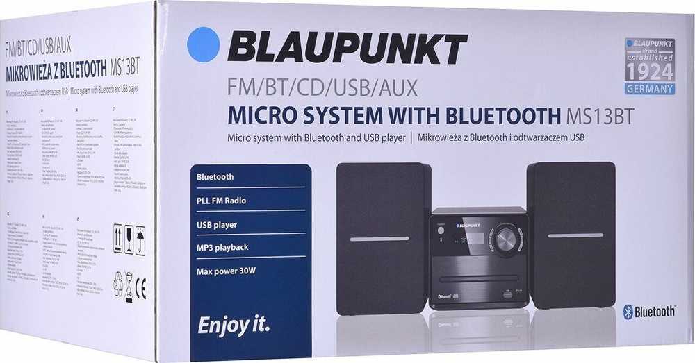 Muzikinis centras "Blaupunkt" stereo sistema MS13BT