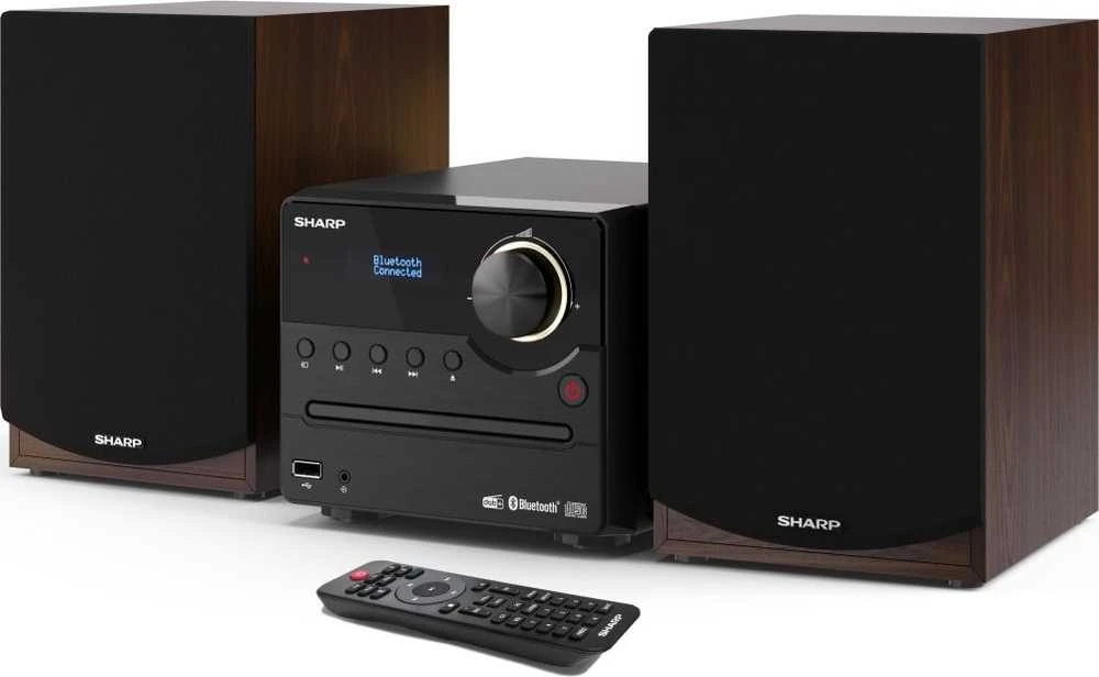 Muzikinis centras Sharp | Hi-Fi Micro System | XL-B517D(BR) | Brown | USB port | AUX in | Bluetooth | CD grotuvas | FM radio | Belaidė jungtis