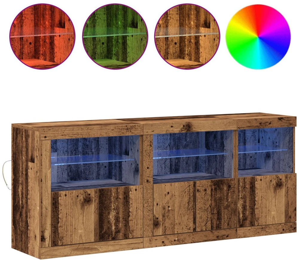 LED Bufetas Senas medis 162 x 37 x 67 cm Apdirbta mediena