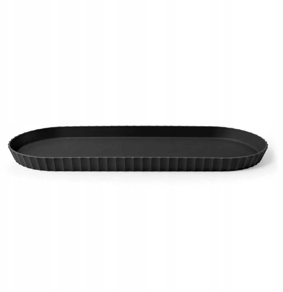 Bolesławiec Platter, 51x20.5 cm, juodas, Paestum Collection