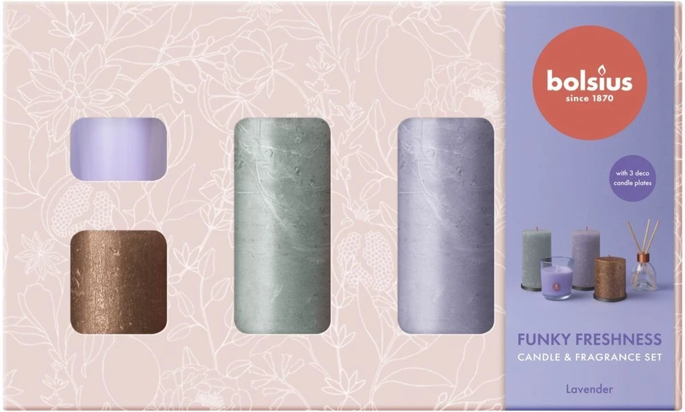 Bolsius Funky Freshness Gift Set Lavender