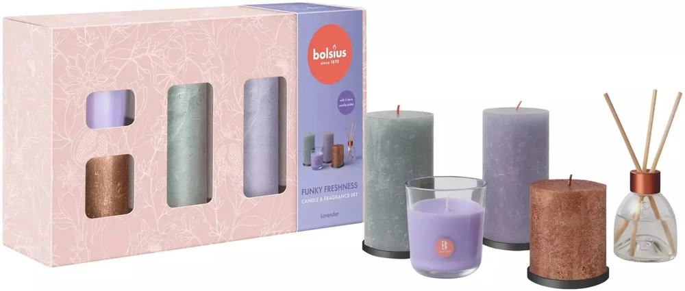 Bolsius Funky Freshness Gift Set Lavender