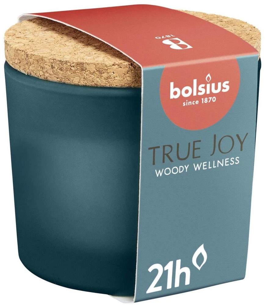 Žvakė, aromatinė Bolsius TRUE JOY Woody Wellness, 21 h