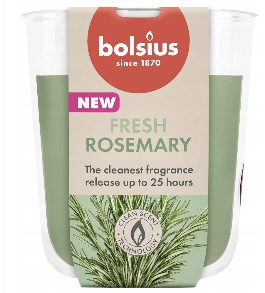 Bolsius „True Scents“ kvapioji žvakė 80x73 mm, rozmarinų skonio