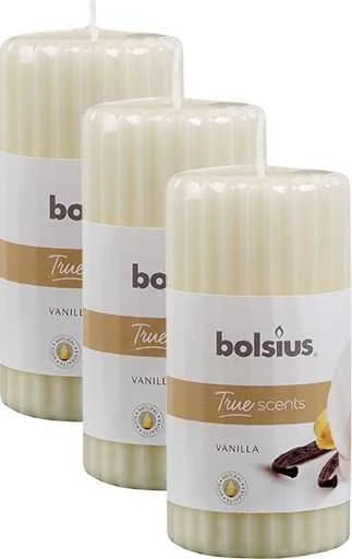 Bolsius Cilindrinė žvakė 120/58 Vanilla