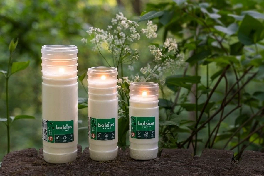 Bolsius Table candles 245/24mm rusvai gelsvas 4pcs