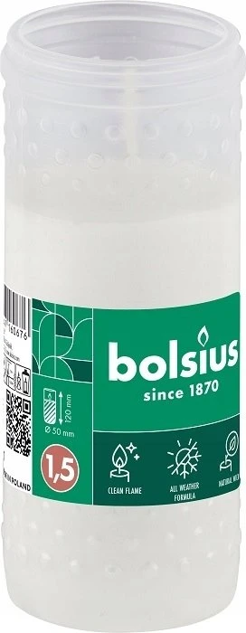 Bolsius Table candles 245/24mm Geltona 4pcs