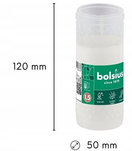 Bolsius Table candles 245/24mm Geltona 4pcs