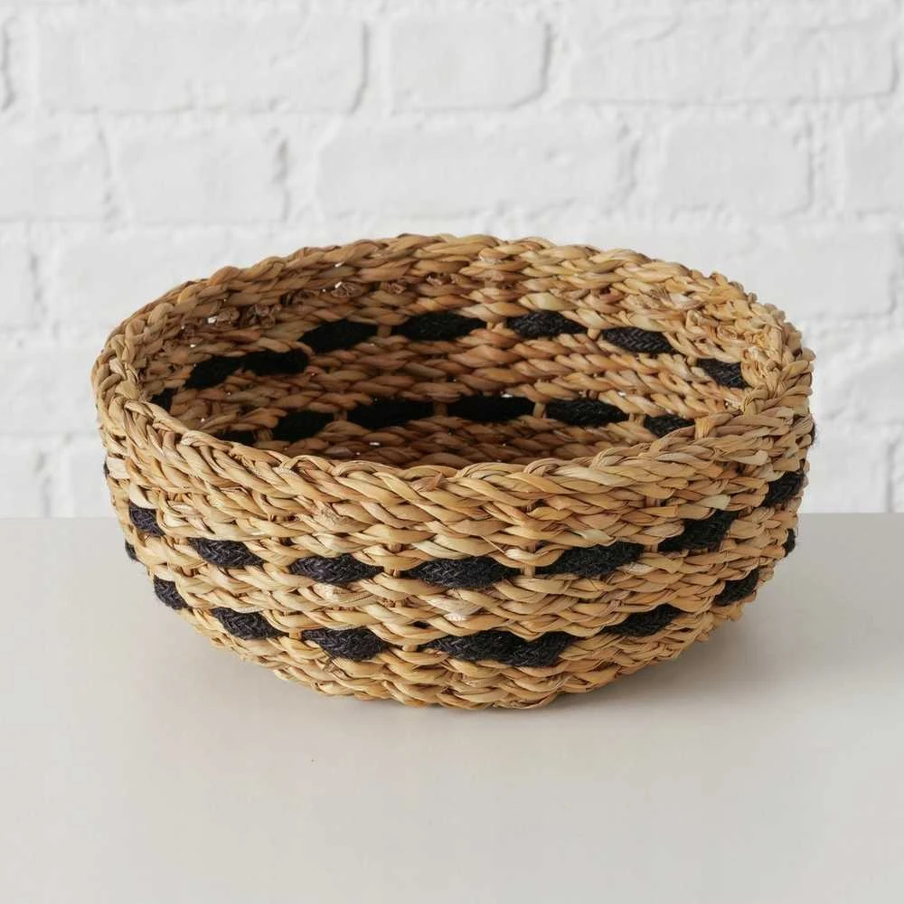 Boltze Apvalių dekoratyvinių krepšelių rinkinys BOKAR, 3 vnt. Ø 21-30 cm