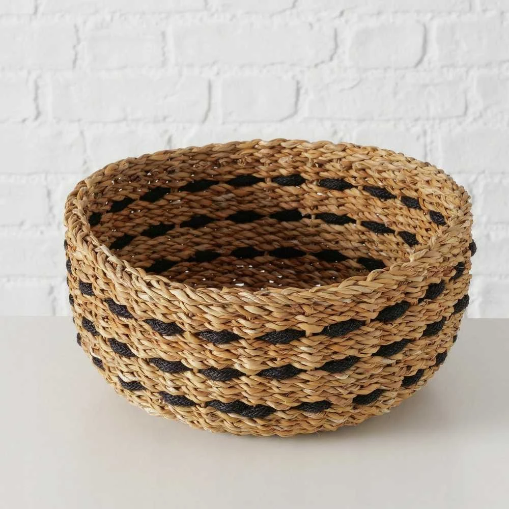 Boltze Apvalių dekoratyvinių krepšelių rinkinys BOKAR, 3 vnt. Ø 21-30 cm