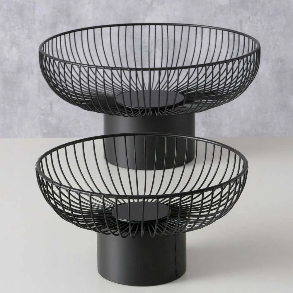 Boltze Metalinės vaisių lėkštės CINDY, 2 vnt. Ø 30-39 cm