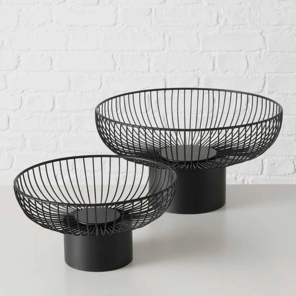Boltze Metalinės vaisių lėkštės CINDY, 2 vnt. Ø 30-39 cm
