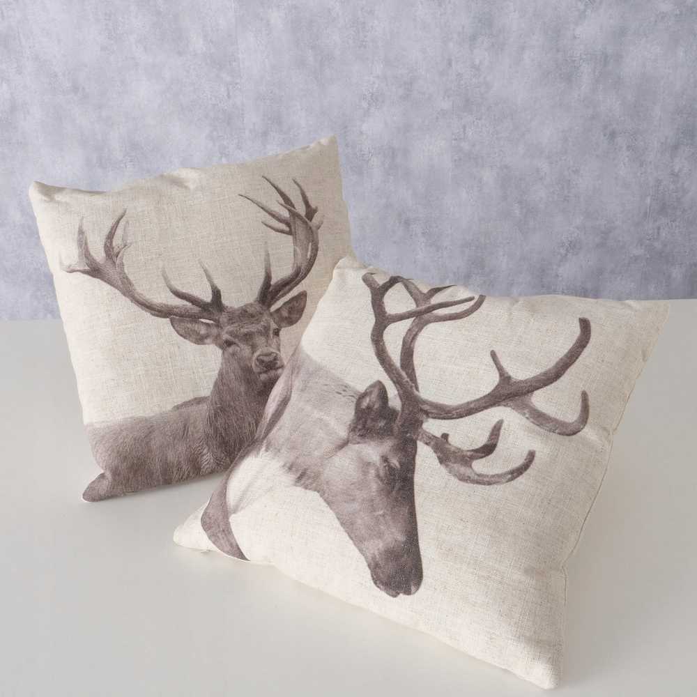 Boltze Dekoratyvinė pagalvė medvilninė STAG, 45 x 45 cm