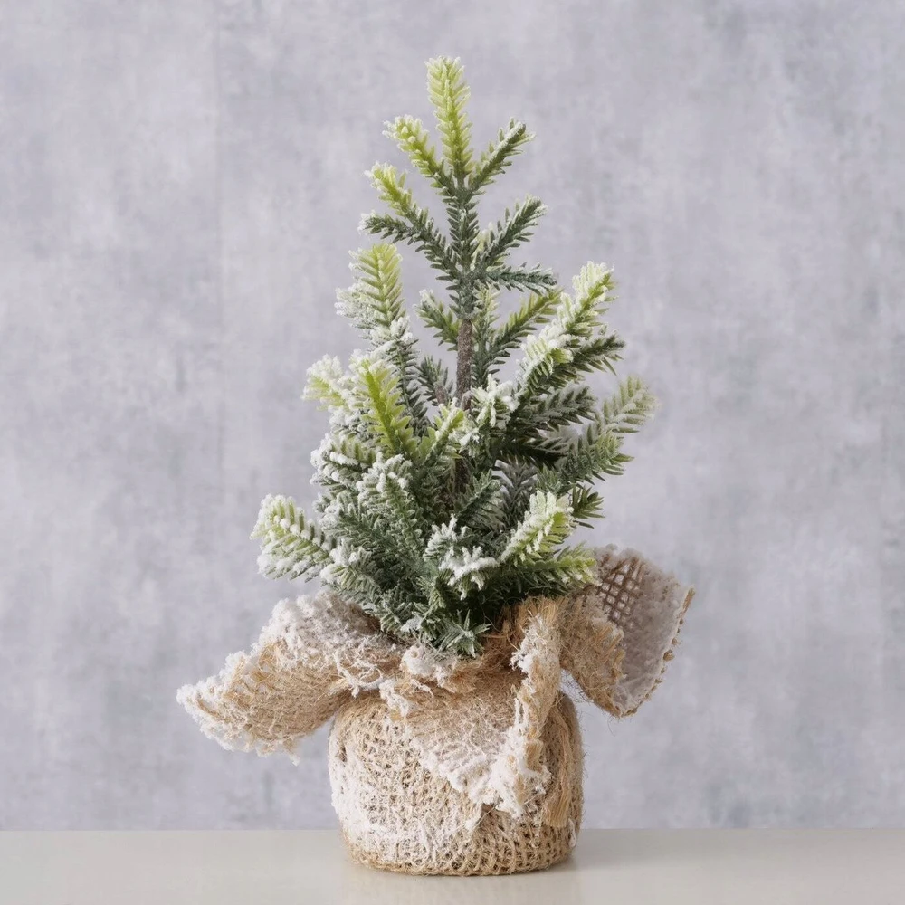 Boltze dirbtinė Kalėdų eglutė džiuto vazone TANNE, 22 cm
