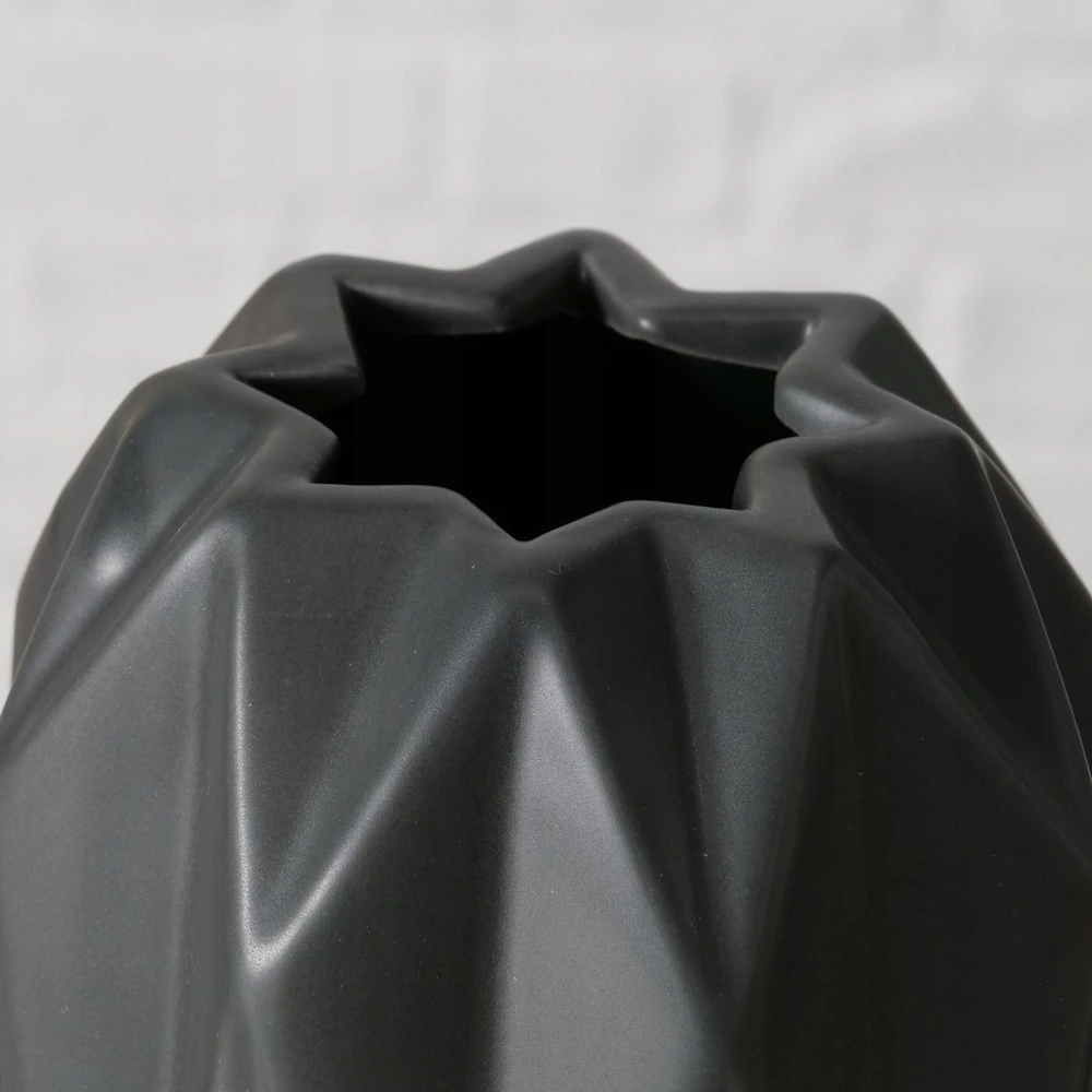 Boltze geometrinio rašto keraminė vaza GRAVO, 20,5 cm