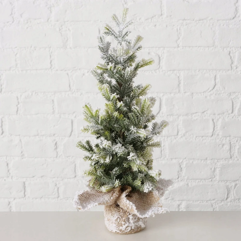 Boltze Home dirbtinė Kalėdų eglutė džiuto vazone TANNE, 40 cm