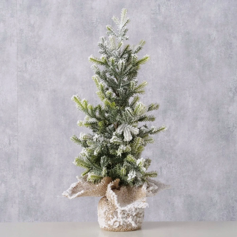 Boltze Home dirbtinė Kalėdų eglutė džiuto vazone TANNE, 40 cm