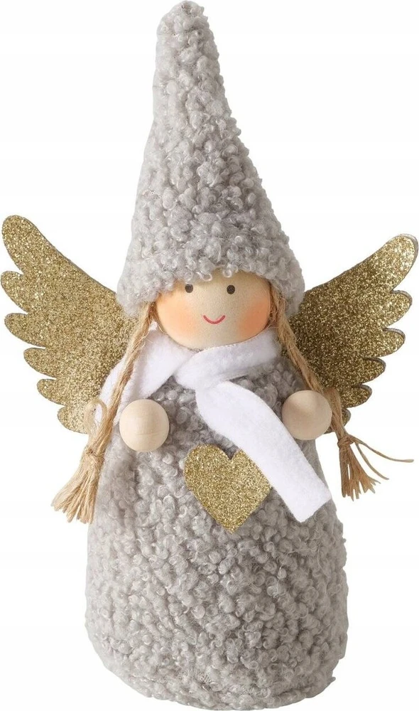 Boltze Home figūrėlė AMIA angelas minkštais drabužiais, 16 cm dydis