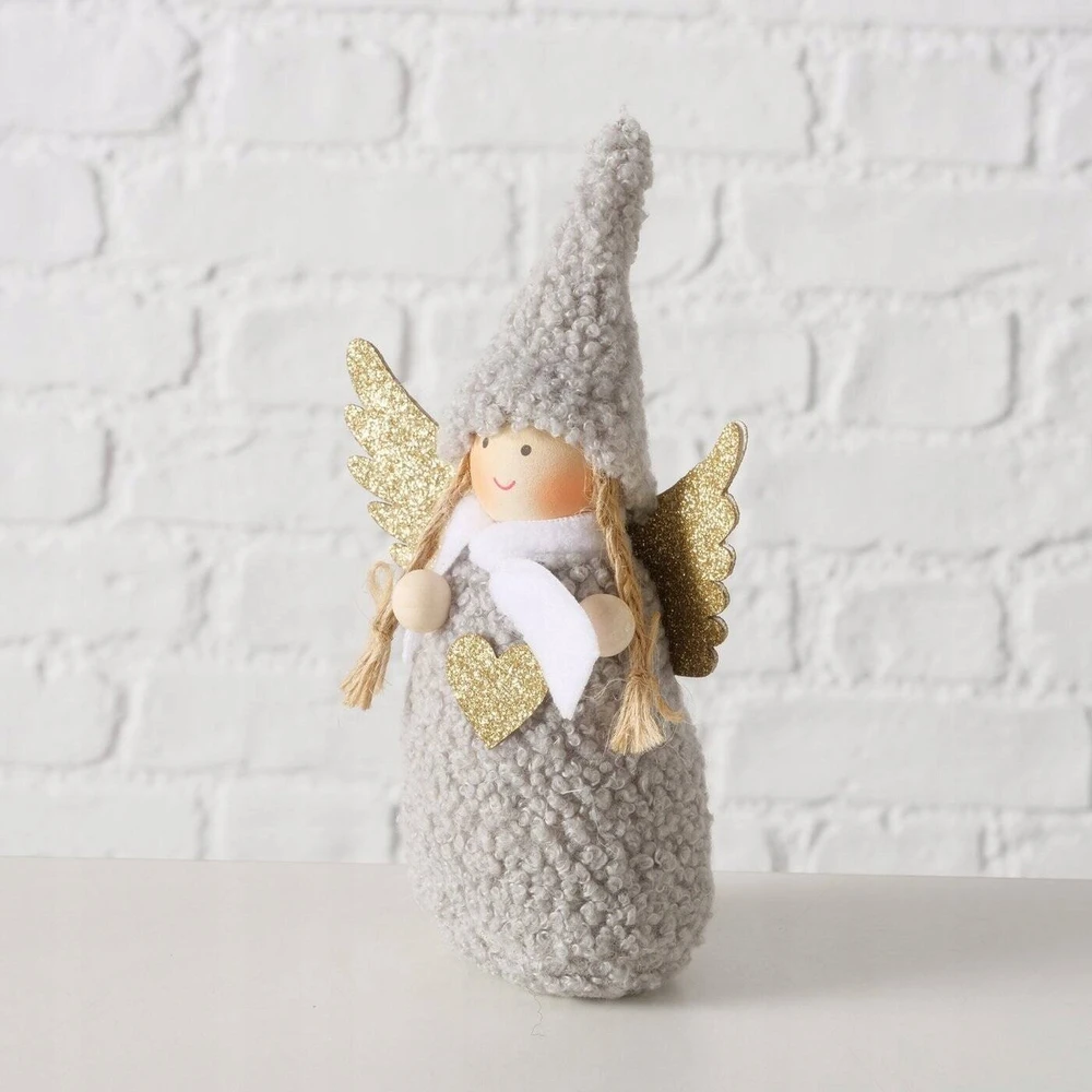 Boltze Home figūrėlė AMIA angelas minkštais drabužiais, 16 cm dydis