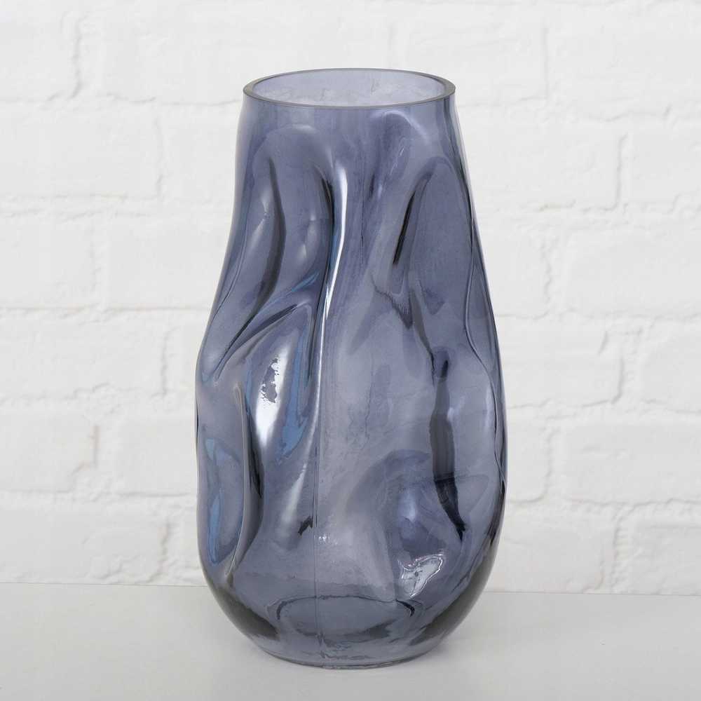 Boltze Home Vaza stiklinis LOJIN, metalo sp. šešėlis, 27,8 cm