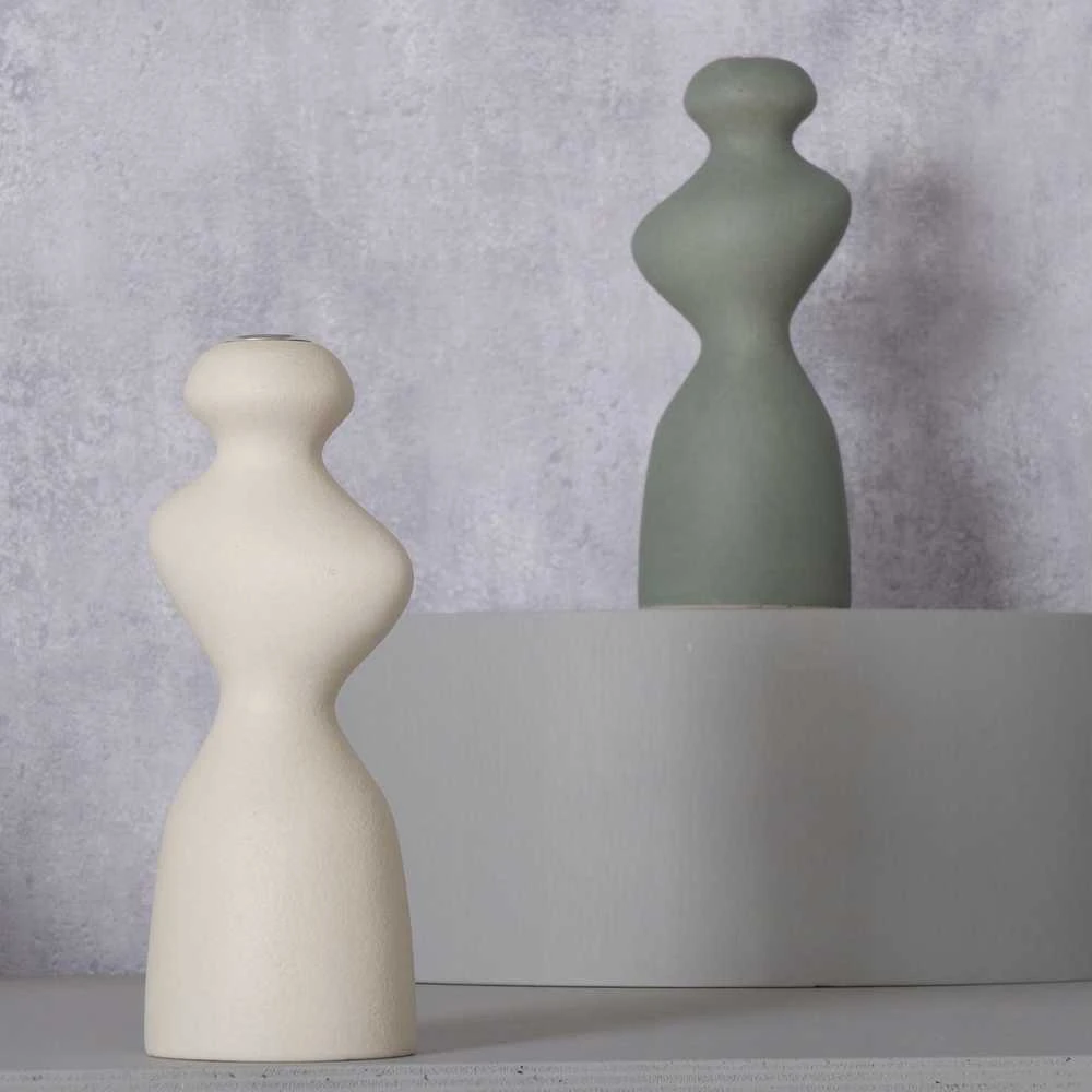 Boltze Keraminė netaisyklingos formos žvakidė MORANA, 22 cm
