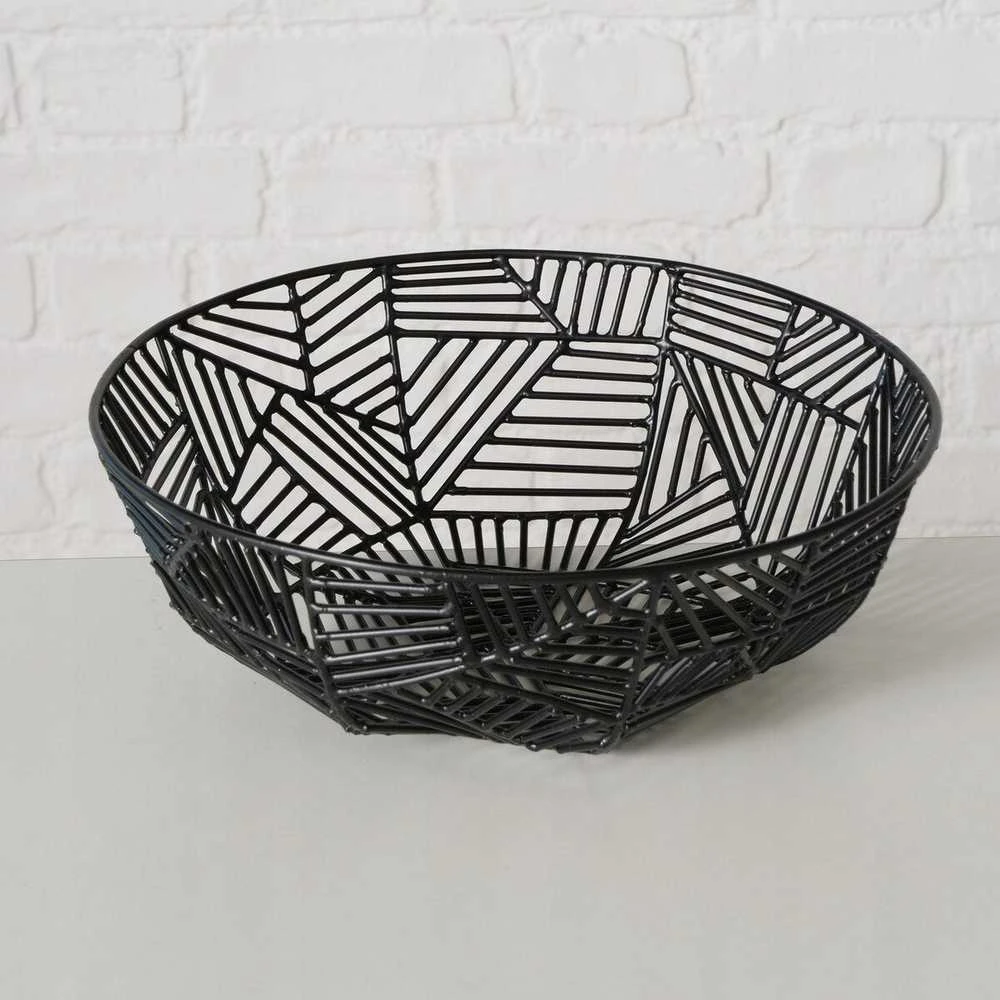 Boltze Dekoratyvinės metalinės lėkštės GRAPHINA, 2 vnt. Ø 25-30 cm