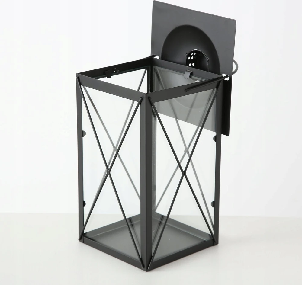 Boltze Metalinis žvakių žibintas, stiklo stiklai, FAROL, 30 cm
