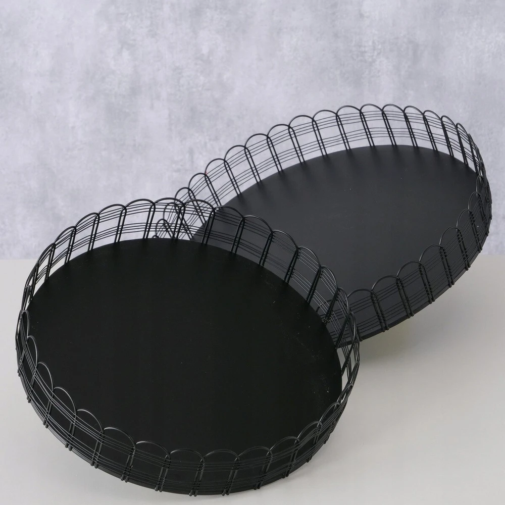 Boltze WEIRY metaliniai padėklai, 2 vnt. Ø 25-31 cm
