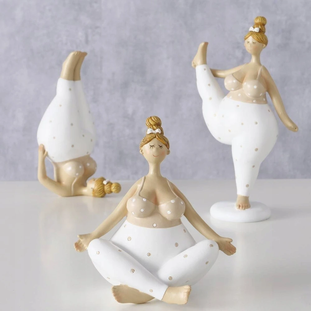 Boltze Porcelianinė figūrėlė Joga, moteris, 22 cm
