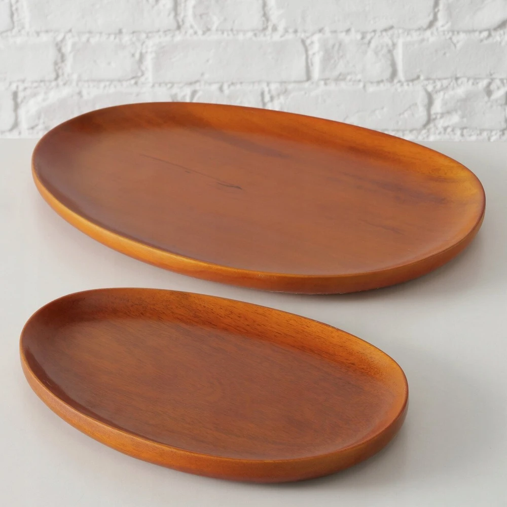 Boltze Rinkinys mediniai padėklai TORIN, 20-29 cm
