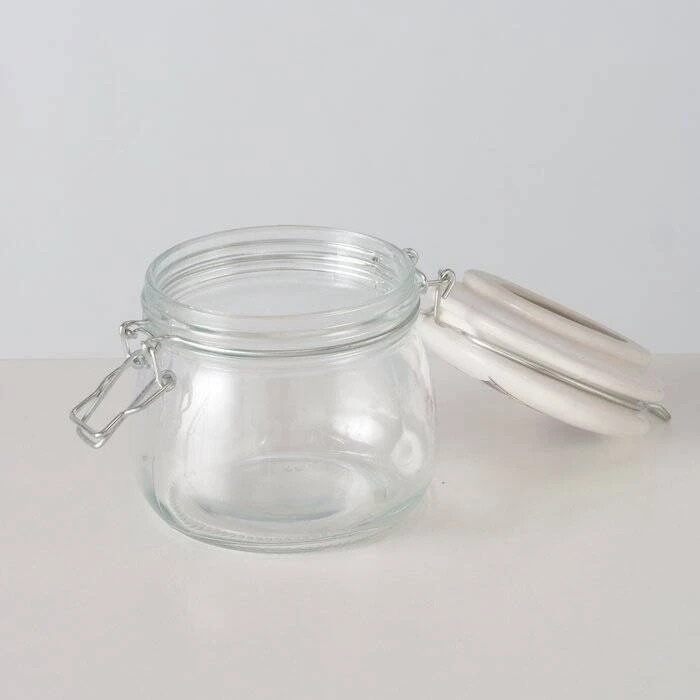 Boltze Stiklainis su porcelianiniu dangteliu MONTI, 450 ml