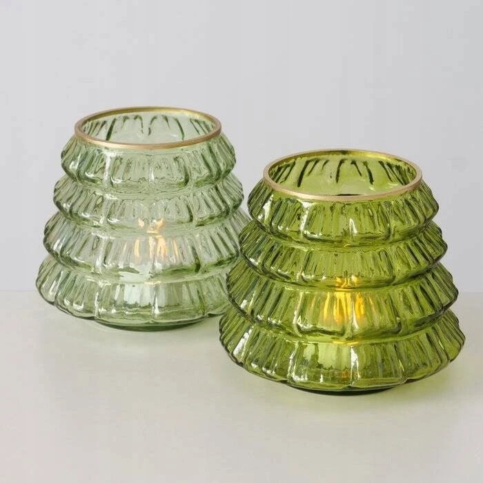 Boltze stiklinis žvakių laikiklis TIWA, aukštis 11,5 cm