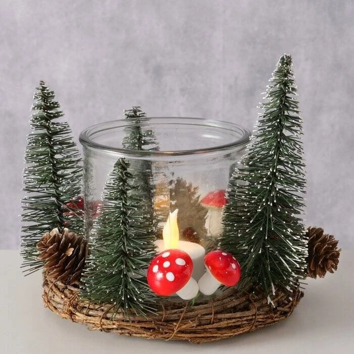 Kalėdinė žvakidė Boltze PASAKA, aukštis 13,9 cm
