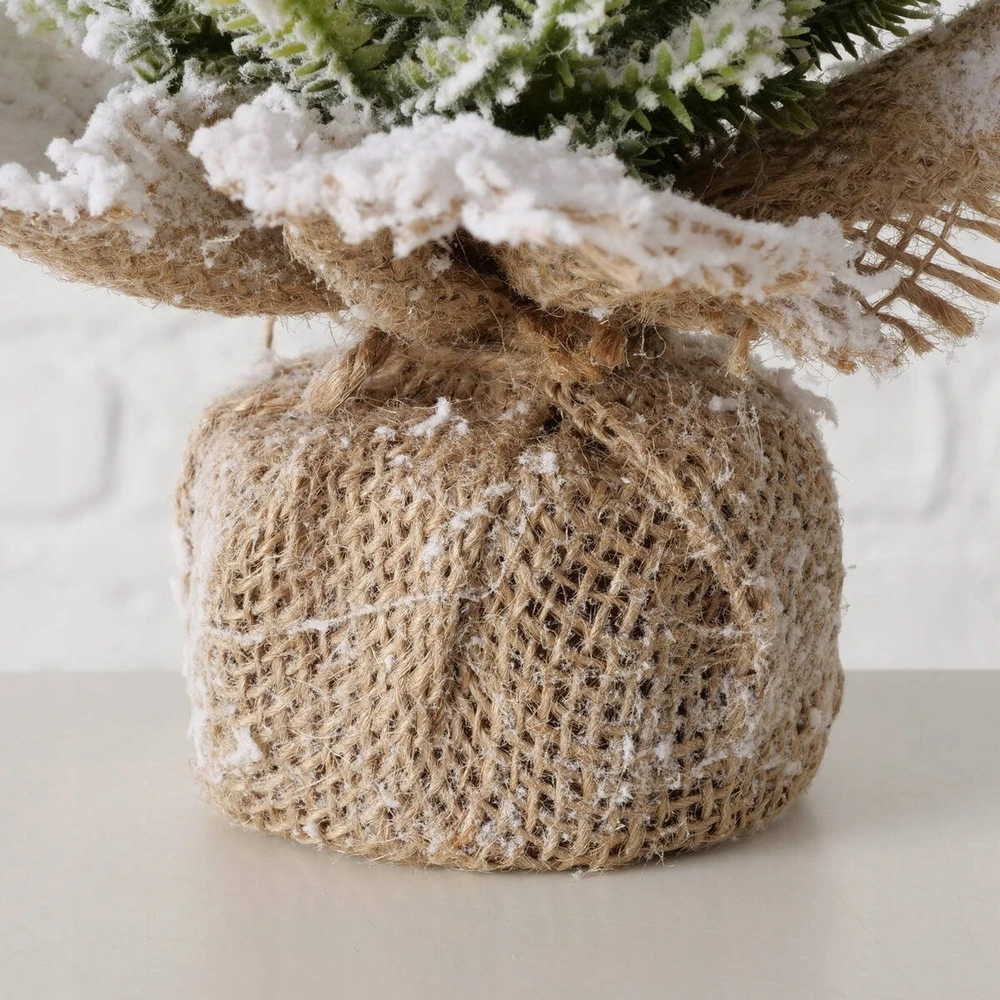 Boltze dirbtinė Kalėdų eglutė džiuto vazone TANNE, 31 cm