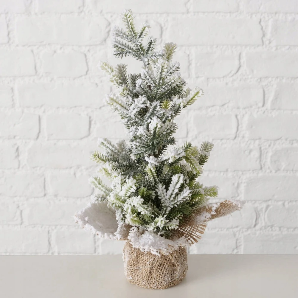 Boltze dirbtinė Kalėdų eglutė džiuto vazone TANNE, 31 cm