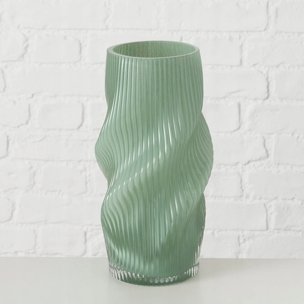Boltze Stiklinis Vaza susmulkinta forma VERESE, 30 cm